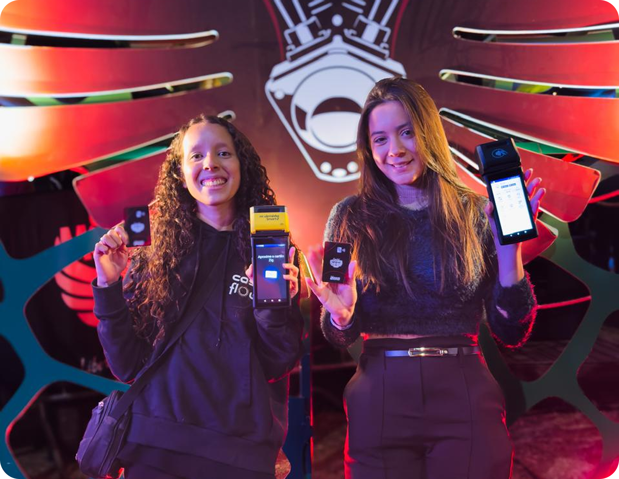 Operação financeira em evento