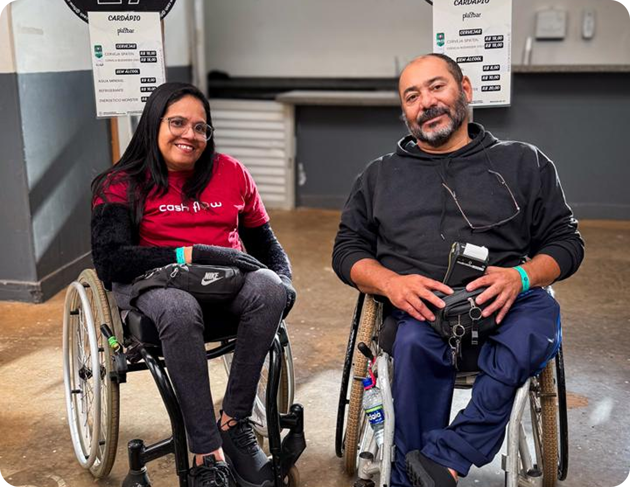 Equipe em grandes eventos